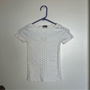 Rave Stretch Cut Out Shirt